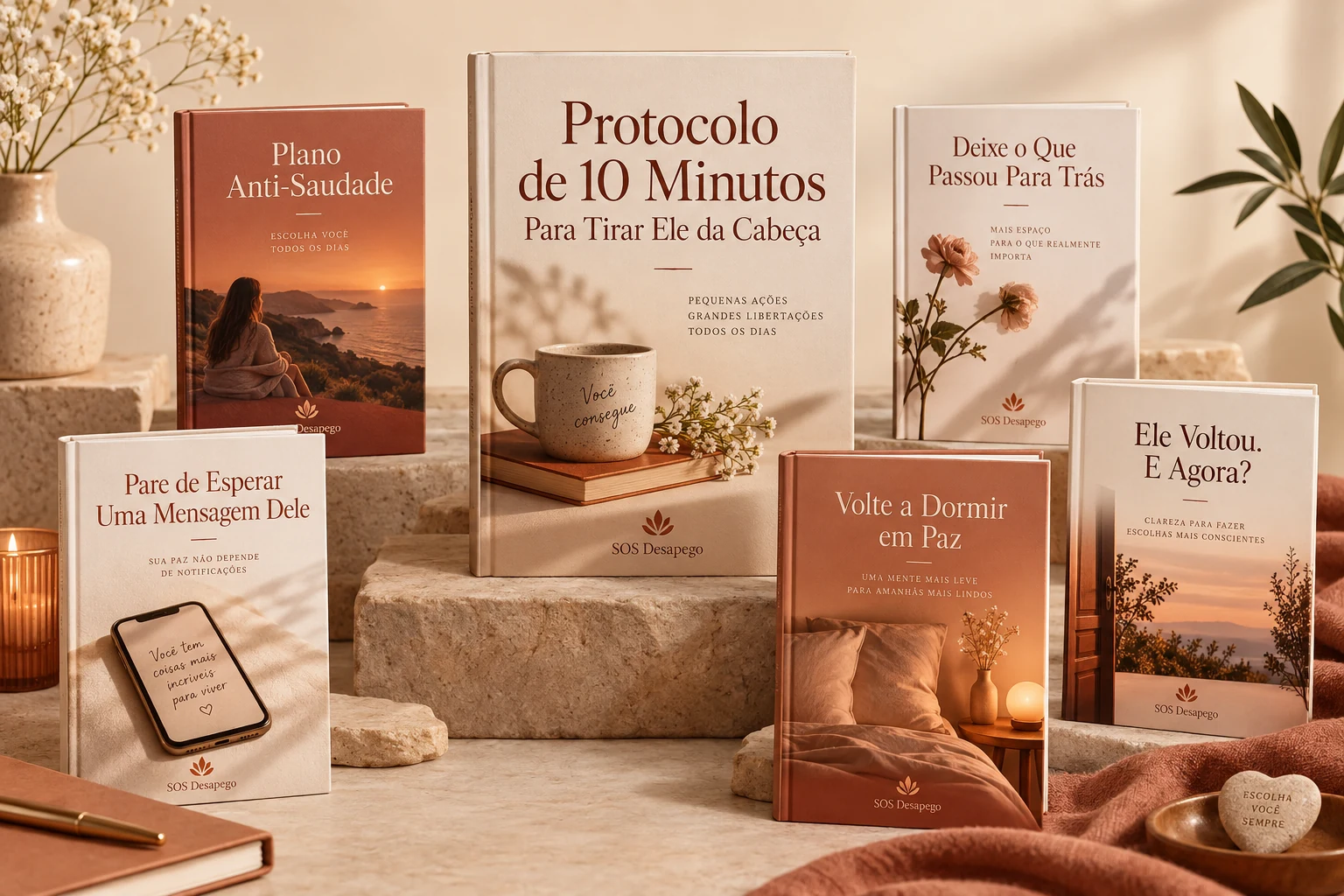 SOS Desapego: protocolo, tres materiais de apoio e dois bonus